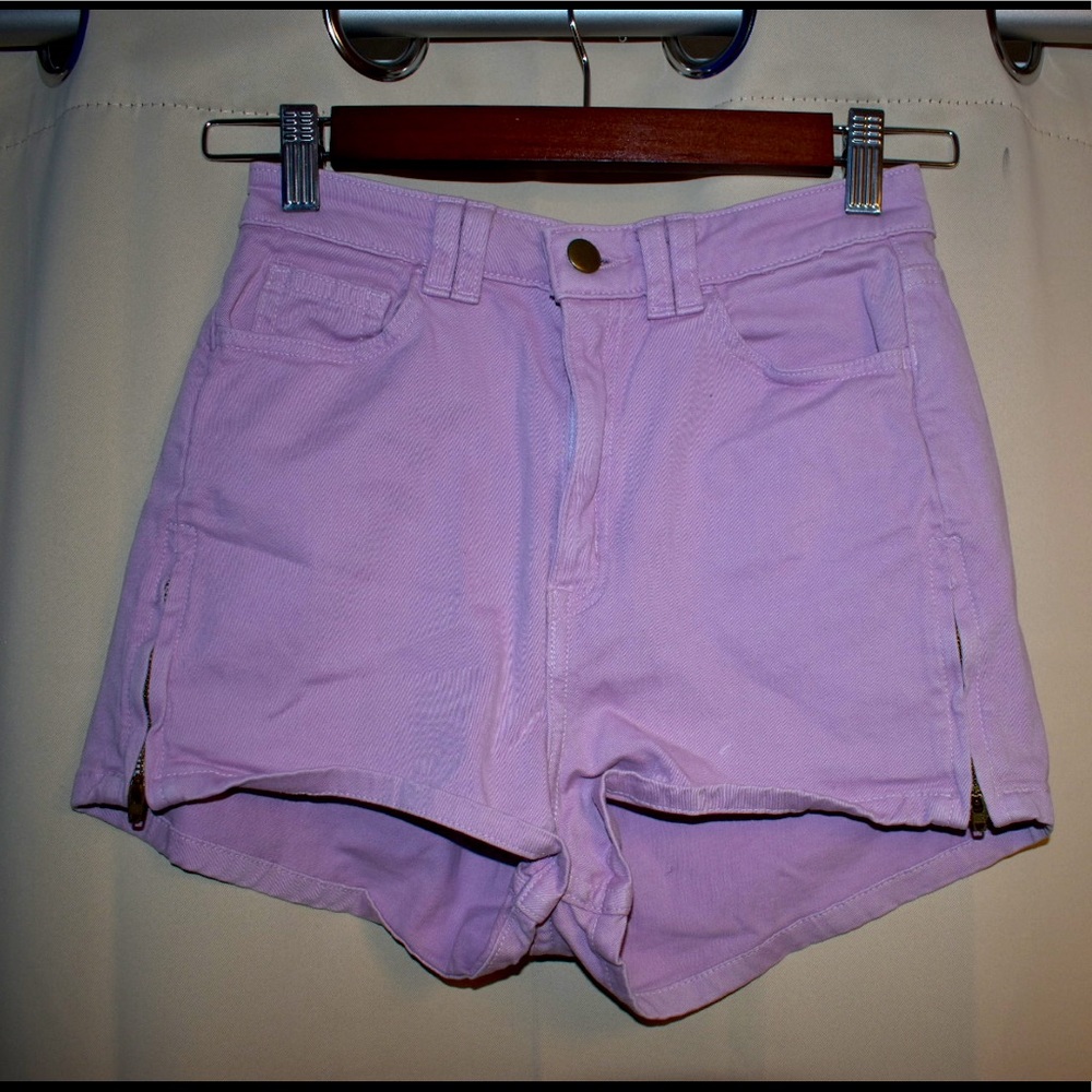 American apparel jean shorts